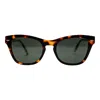 Out East Eyewear Women's Green / Grey Fenwick Sunglasses