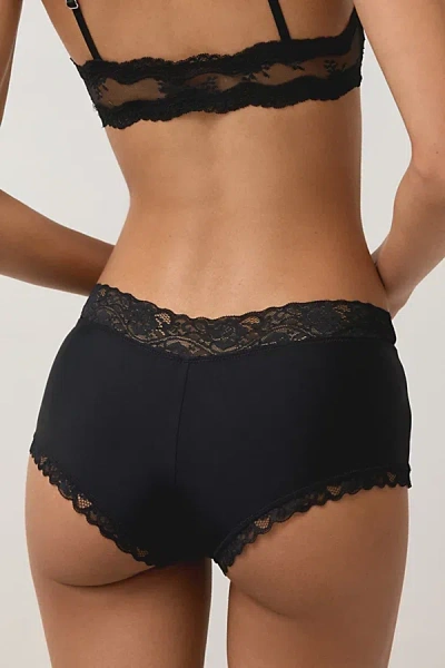 Out From Under Afterglow Lace Trim Boyshort Undie In Black, Women's At Urban Outfitters