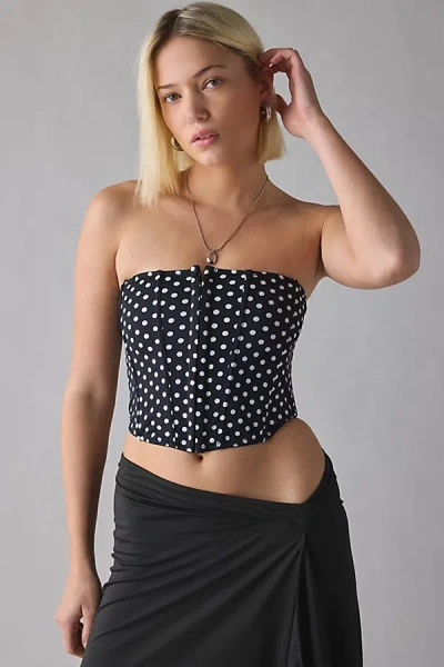 Out From Under Afterglow Strapless Bustier Top In Black, Women's At Urban Outfitters