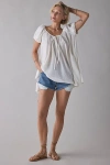 Out From Under Amara Cotton-blend Slip Mini Dress In Ivory, Women's At Urban Outfitters In White
