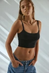 Out From Under Angie Pointelle Cami In Black, Women's At Urban Outfitters