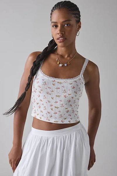 Out From Under Angie Pointelle Cami In Cream, Women's At Urban Outfitters