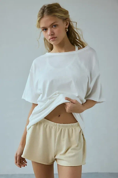 Out From Under Around The Way Knit Shortie In Cream, Women's At Urban Outfitters