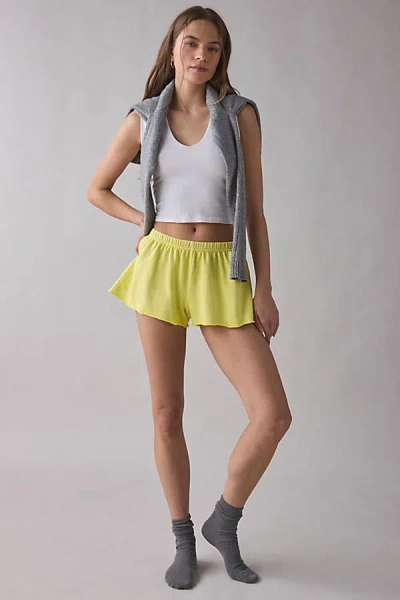 Out From Under Around The Way Knit Shortie In Lime, Women's At Urban Outfitters