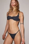 Out From Under Ribbed Base Layer Thong In Black, Women's At Urban Outfitters