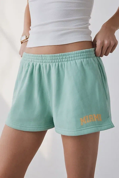 Out From Under Beach Bum Knit Micro Short In Green, Women's At Urban Outfitters