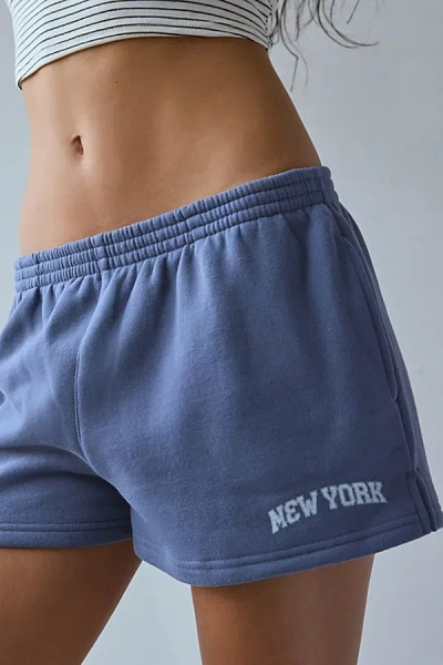 Out From Under Beach Bum Knit Micro Short In Navy, Women's At Urban Outfitters
