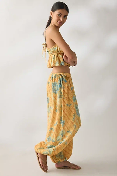 Out From Under Beach Bum Side-tie Balloon Pant In Batik Floral, Women's At Urban Outfitters In Multi