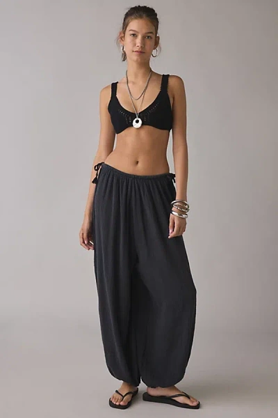 Out From Under Beach Bum Side-tie Balloon Pant In Black, Women's At Urban Outfitters