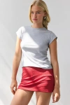 Out From Under Bec Basketball Low-rise Micro Mini Skort In Red, Women's At Urban Outfitters
