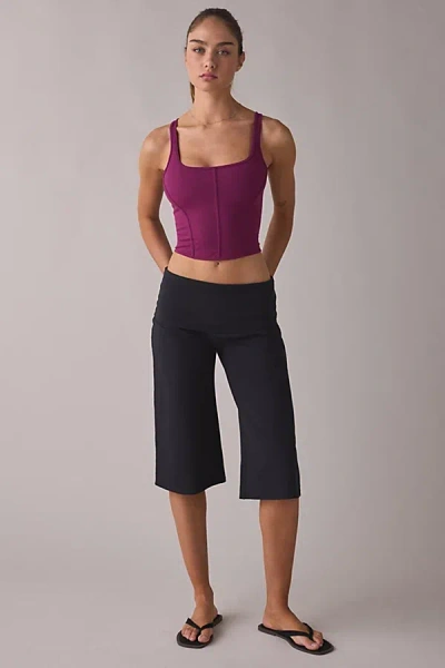 Out From Under Bec Corset Seam Tank Top In Plum, Women's At Urban Outfitters In Purple