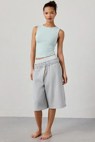 Out From Under Bec Cutout Bow-back Cropped Tank Top In Green, Women's At Urban Outfitters In Blue