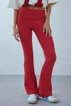 Out From Under Bec Foldover Flare Pant In Red, Women's At Urban Outfitters