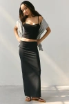 Out From Under Bec Foldover Maxi Skirt In Black, Women's At Urban Outfitters