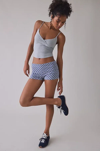 Out From Under Bec Foldover Shorts In Twilight Blue, Women's At Urban Outfitters