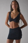 Out From Under Bec Knit Plunge Bralette In Black, Women's At Urban Outfitters