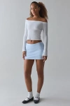 Out From Under Bec Low-rise Micro Mini Skort In Blue, Women's At Urban Outfitters