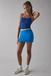 Out From Under Bec Low-rise Micro Mini Skort In Bright Blue, Women's At Urban Outfitters