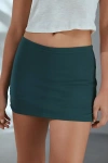 Out From Under Bec Low Rise Micro Mini Skort In Dark Green, Women's At Urban Outfitters