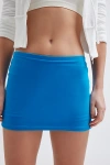 Out From Under Bec Low-rise Micro Fitted Mini Skort In Dark Turquoise, Women's At Urban Outfitters