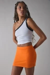 Out From Under Bec Low-rise Micro Mini Skort In Orange, Women's At Urban Outfitters