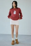 Out From Under Bec Low-rise Micro Mini Skort In Powder Blush, Women's At Urban Outfitters