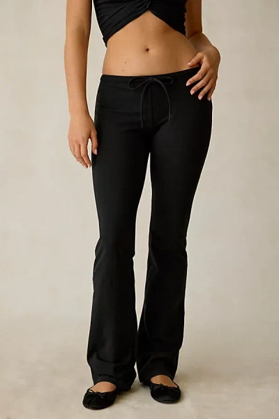 Out From Under Bec Low-rise Slim Flare Pant In Black, Women's At Urban Outfitters