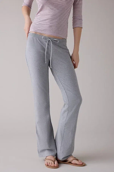 Out From Under Bec Low-rise Slim Flare Pant In Grey, Women's At Urban Outfitters In Gray