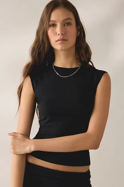 Out From Under Bec Muscle Baby Tee In Black, Women's At Urban Outfitters