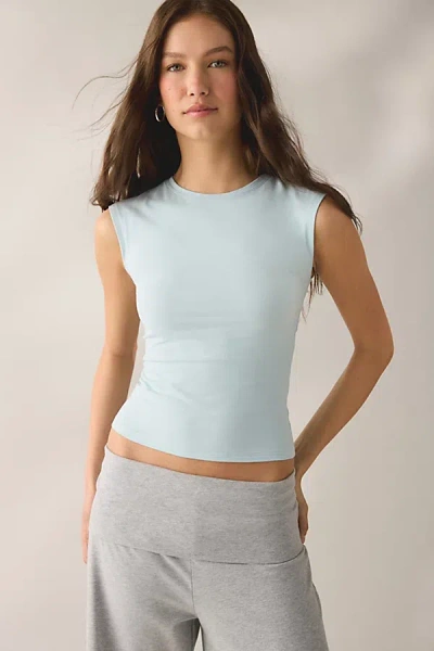 Out From Under Bec Muscle Baby Tee In Light Blue, Women's At Urban Outfitters