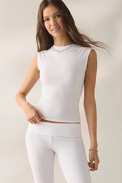 Out From Under Bec Muscle Baby Tee In White, Women's At Urban Outfitters