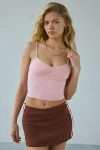 Out From Under Bec Pinch Front Fitted Cami In Pink, Women's At Urban Outfitters