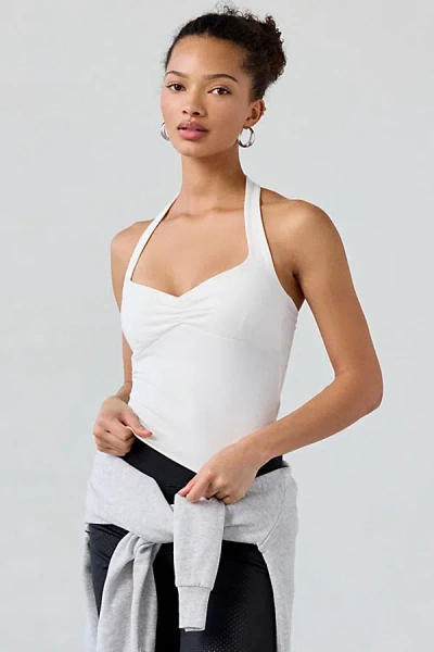Out From Under Bec Pinch-front Halter Cami In White, Women's At Urban Outfitters
