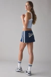 Out From Under Bec Printed Stripe Low-rise Micro Mini Skort In Navy, Women's At Urban Outfitters