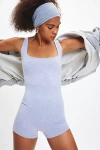 Out From Under Bec Singlet Romper In Grey, Women's At Urban Outfitters