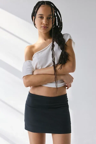 Out From Under Bec Super Low Rise Micro Skort In Black, Women's At Urban Outfitters