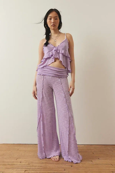 Out From Under Belle Flare Pant In Lavender, Women's At Urban Outfitters In Purple