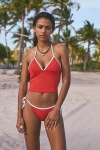 OUT FROM UNDER BLAKE STRING BIKINI BOTTOM IN RED ALERT, WOMEN'S AT URBAN OUTFITTERS