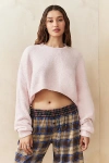 Out From Under Blakely Cropped Sweater In Pink, Women's At Urban Outfitters