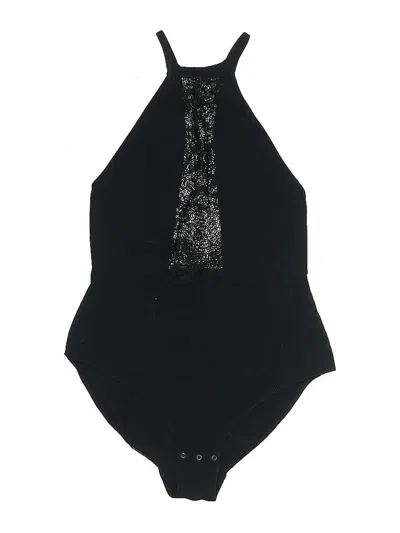 Pre-owned Out From Under Bodysuit In Black