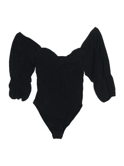 Pre-owned Out From Under Bodysuit In Black