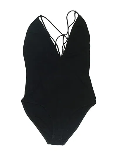 Pre-owned Out From Under Bodysuit In Black