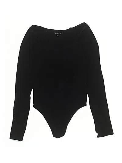 Pre-owned Out From Under Bodysuit In Black