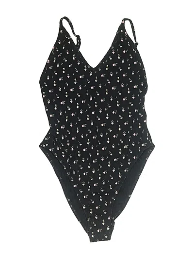 Pre-owned Out From Under Bodysuit In Black