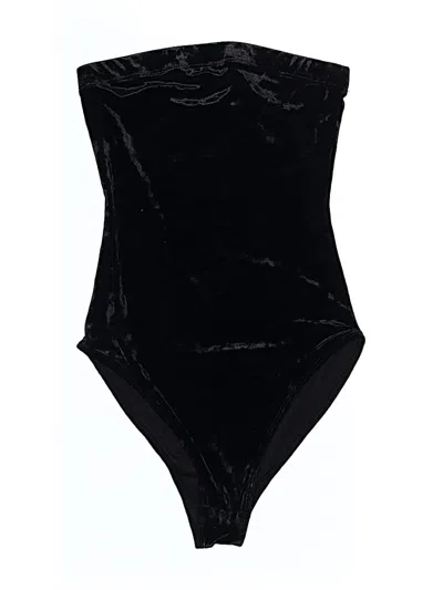 Pre-owned Out From Under Bodysuit In Black