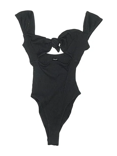 Pre-owned Out From Under Bodysuit In Black