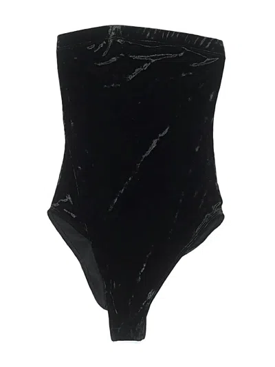 Pre-owned Out From Under Bodysuit In Black