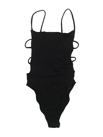 Pre-owned Out From Under Bodysuit In Black