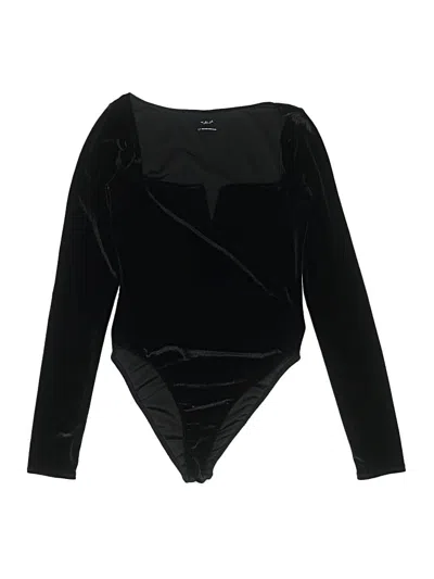 Pre-owned Out From Under Bodysuit In Black