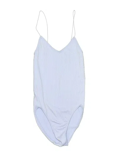 Pre-owned Out From Under Bodysuit In Blue